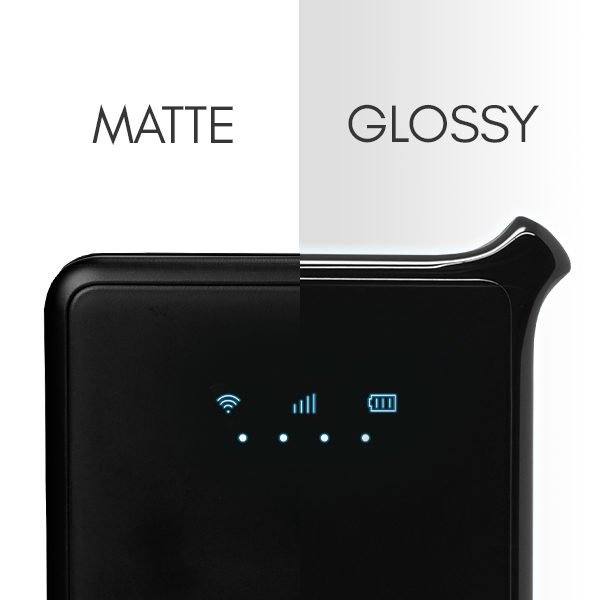 Matte v. Glossy Sapphire 2
